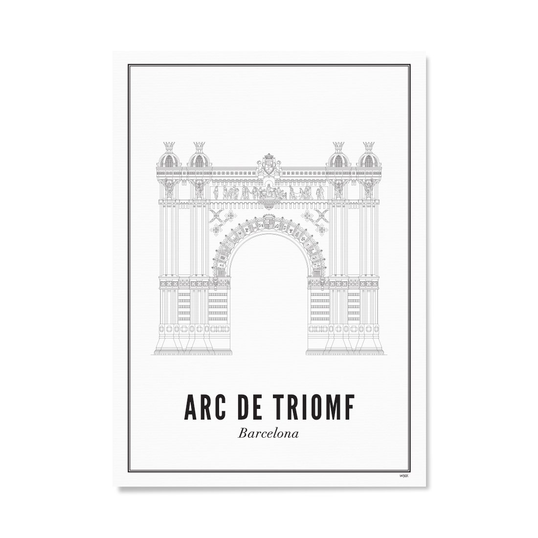 Poster of Barcelona - Arc de Triomf | WIJCK.